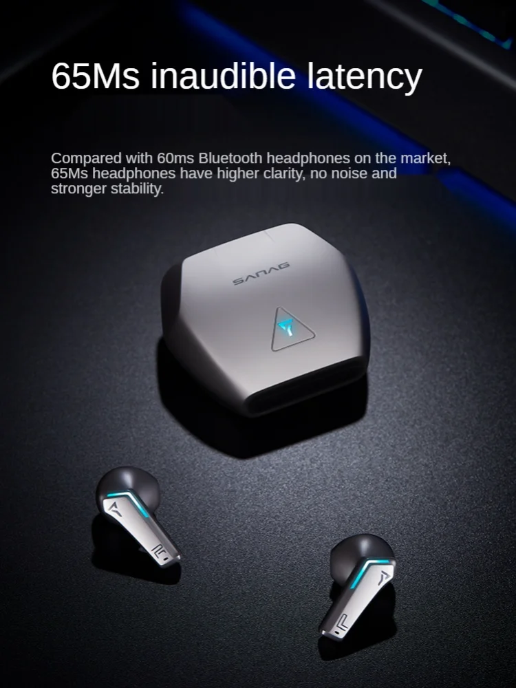 Bluetooth Austiņas E-Sporta Binaural Bezvadu Sporta Augstas Klases Smart Darbojas Ultra-Long Life Baterija Lielu Jaudu Ēšanas Vistas Attēls 3