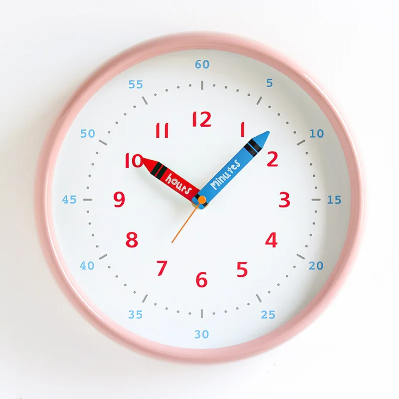 Bērnu multfilmas sienas pulkstenis mācību personalizētu radošo pulkstenis dzīvojamā istabā klusums sienas pulkstenis Ziemeļvalstu mūsdienu vienkāršība Attēls 2