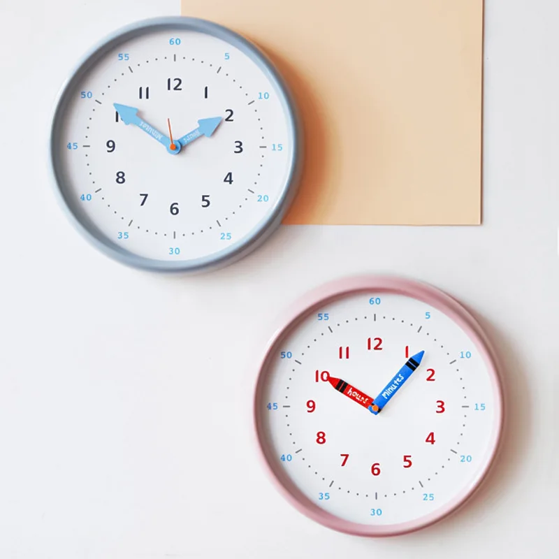 Bērnu multfilmas sienas pulkstenis mācību personalizētu radošo pulkstenis dzīvojamā istabā klusums sienas pulkstenis Ziemeļvalstu mūsdienu vienkāršība Attēls 5