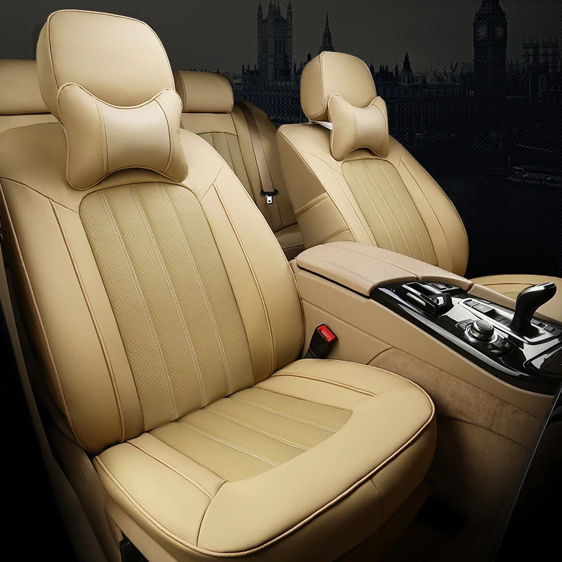 CARTAILOR Automašīnu Seat Covers & Balsti Fiat Bravo Auto Sēdekļa Vāku Ādas & Leatherette Sēdekļu Spilveni Auto Piederumi Attēls 1