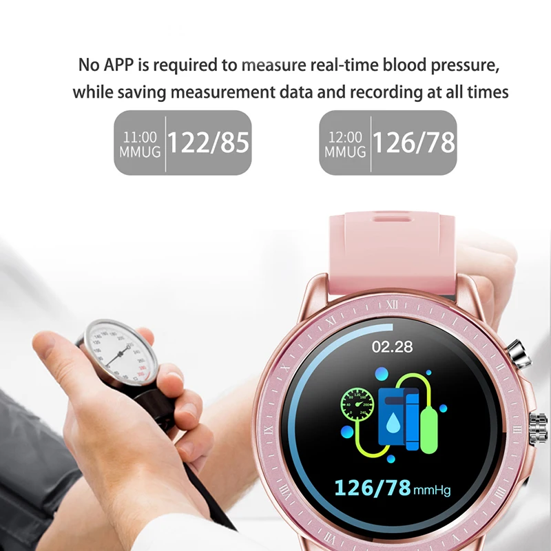 CHYCET JAUNU Modes Sporta Smart Watch Cilvēks Sievietes Smart Pulksteņi Sirdsdarbības, Miega Monitors Fitnesa Tracker Smartwatch Android, IOS Attēls 3