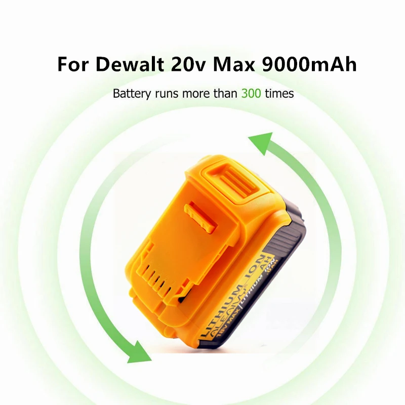 DeWalt 18V 6.0 Ah DCB200 DCB184 Nomaiņa Li-ion Akumulatoru DeWalt MAX XR 18V un 20V elektroinstrumentus 6000mAh Litija Baterijas Attēls 4
