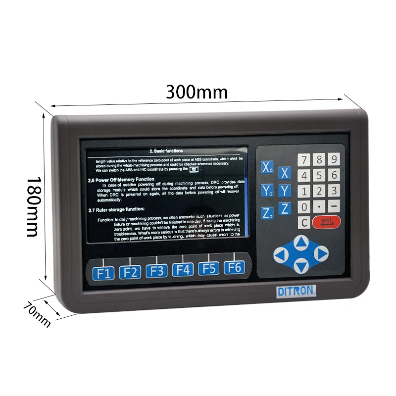 Ditron LCD Ekrāns 0.1 um Metāla Ciparu Nolasīšanas DRO Komplekts ar Ūdensizturīgu Magnētisko Mēroga Frēzēšanas Mašīnas/Virpu Mašīna Attēls 4