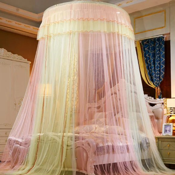 Dome moskītu neto Princese vēja griestu 1.8 m gulta 2.2 dubultā ģimenes grīdas 1,5 m, bez uzstādīšana 1.2 m Wen telts Attēls 1