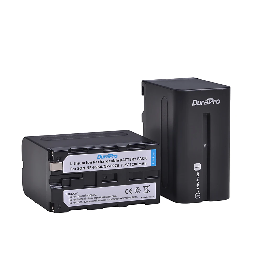 Durapro 3x7200mAH NP-F960 NP-F970 Kameru Baterijas +LED Ultra Ātru Lādētāju Sony DCR-VX2100,DSR-PD150,PD170,FDR-AX1,HDR-AX20 Attēls 4