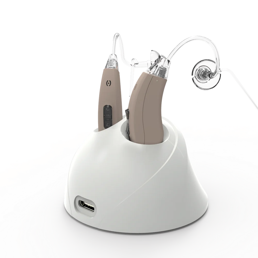 Dzirdes Pastiprinātāju Mini izmēra Uzlādējamas digitālā Dzirdes aparāta Cena litija akumulators Attēls 1