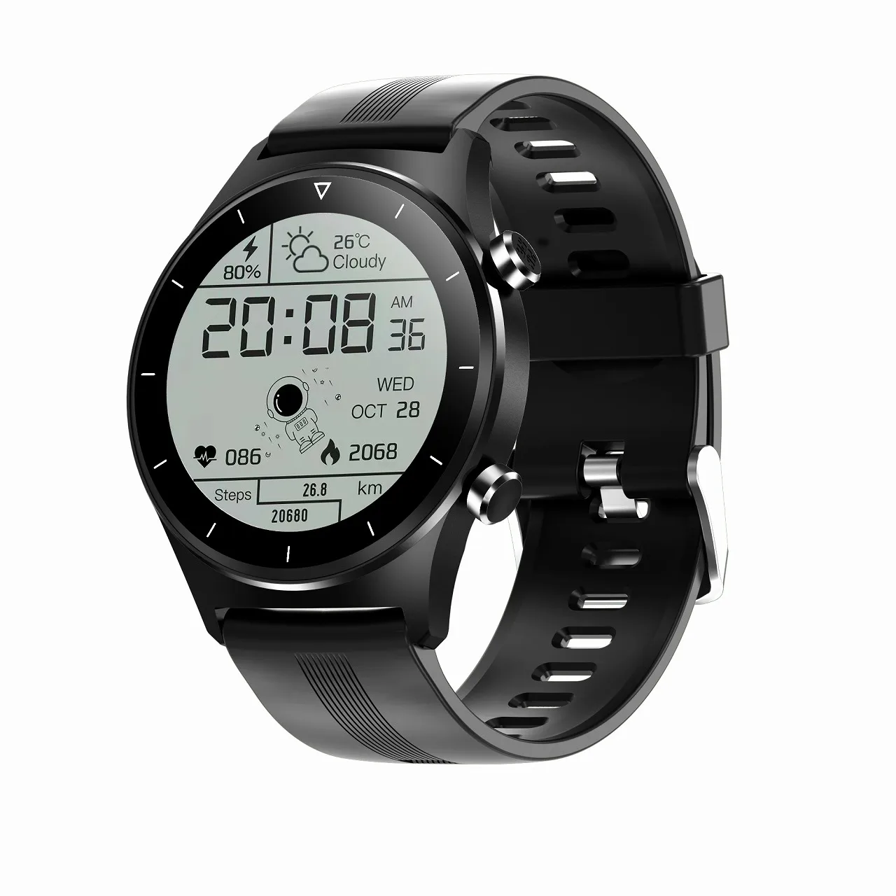 E13 smartwatch Ziņu Remindersmart skatīties vīrieši relogio inteligente Fitnesa Tracker Zvanu Atgādinājumu Sirds ritma Noteicējs wach Attēls 2