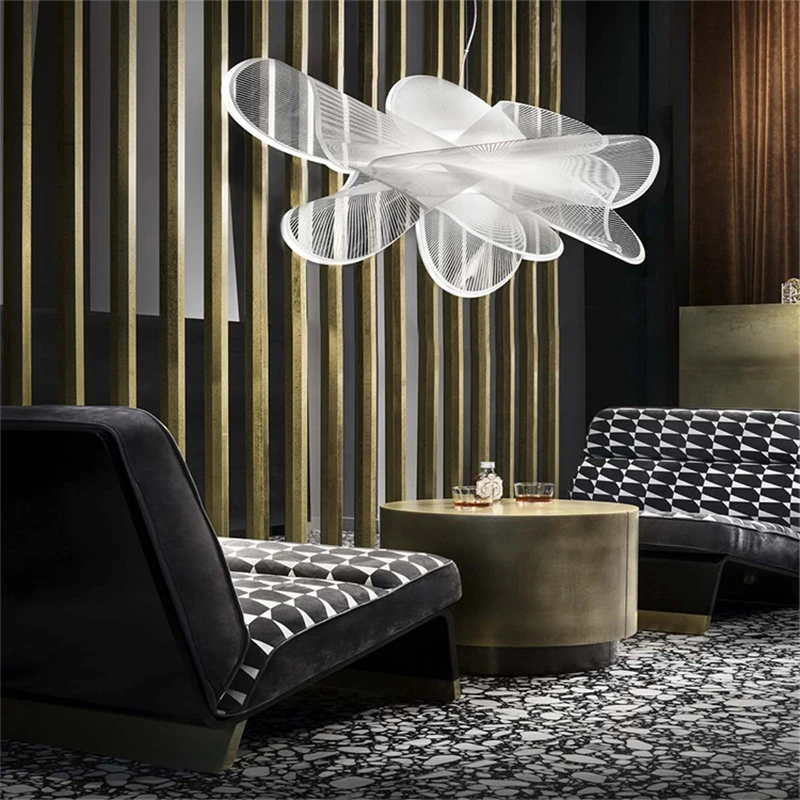 Eiropas stila modernu led lustra dzīvojamā istabā, guļamistabā, lustra, kuru linuma acs lustra iekštelpu ēdamistaba kafijas veikals Rūpniecības de Attēls 1