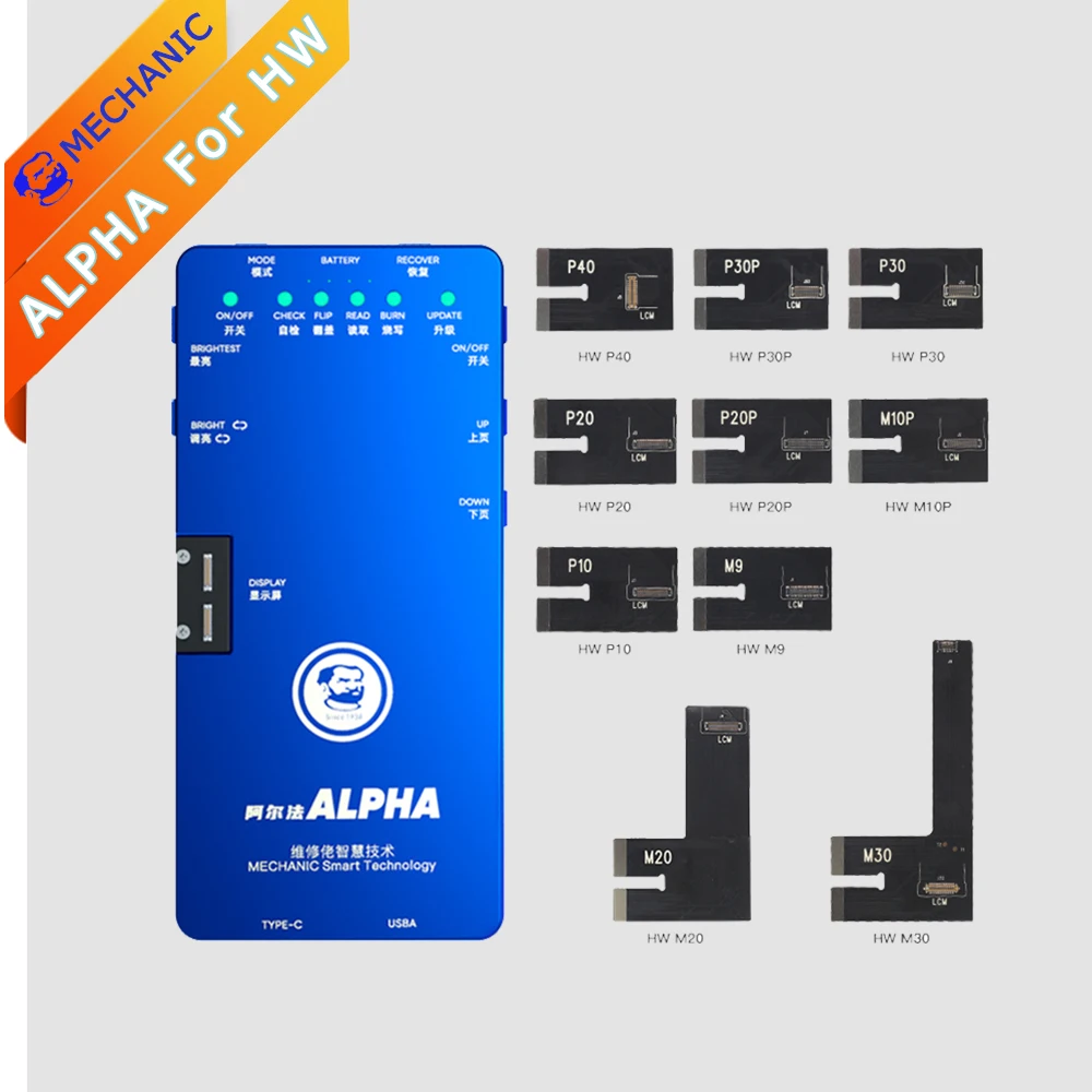 Ekrāna Testa Remontētājs MEHĀNIĶIS ALFA IPHONE Par HUAWEI LCD Displejs Touch 3D Sākotnējo Krāsu Atjaunošanas Rīks Attēls 2