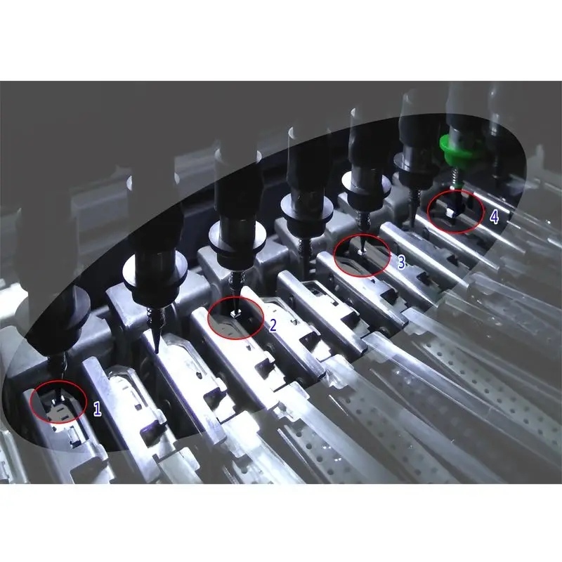 EXW HWGC 8 Galvas LED Spuldzes Ražošanas iekārtu Pick and Place Mašīna SMT Attēls 2
