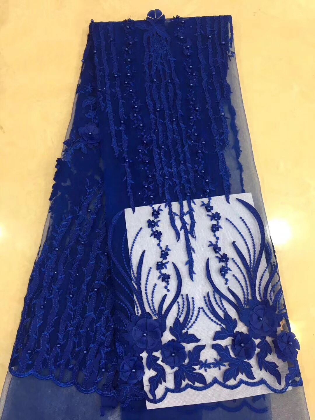 Fāzēm franču Āfrikas mežģīņu audums augstas kvalitātes izšūti Nigērijas mežģīnes ar pērlītēm guipure mežģīņu auduma lady kleita LCD916A Attēls 5