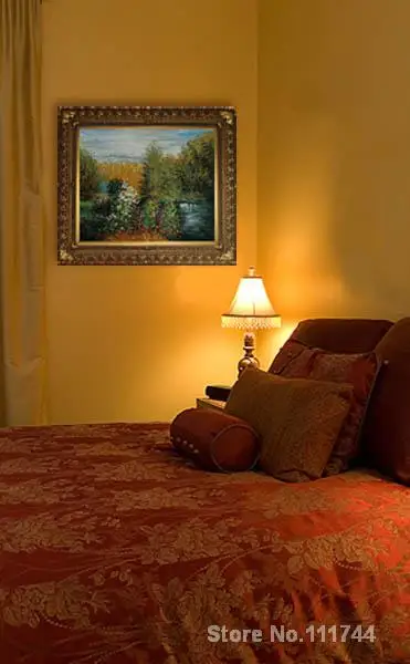 Gleznas, guļamistabas Stūrī Dārzu, Montgeron Klods Monē, reproducēt mākslas Augstas kvalitātes Roku apgleznoti Attēls 1