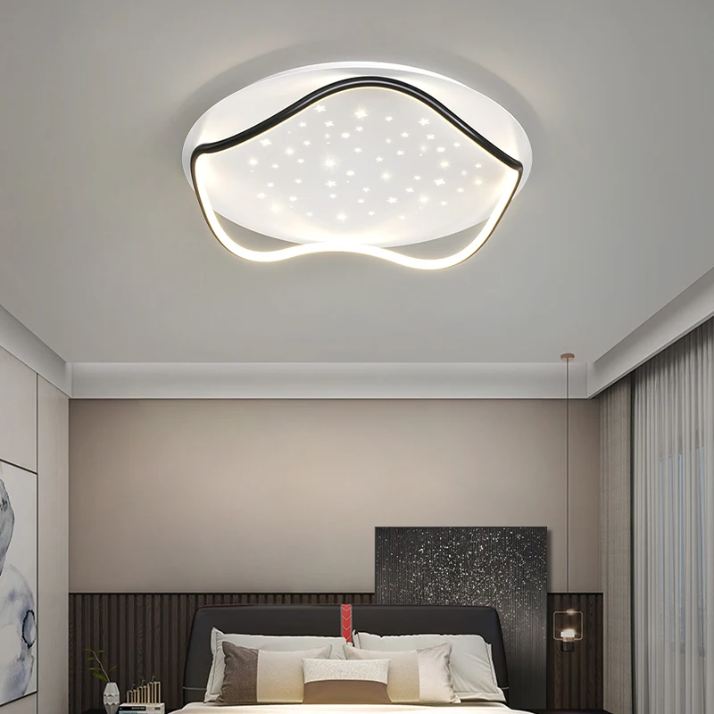 Guļamistaba gaismas minimālisma Ziemeļvalstu guļamistaba gaismas Ziemeļvalstu ins istabā gaismu vienkāršu mūsdienu gaismas luksusa led griestu gaismas Attēls 2
