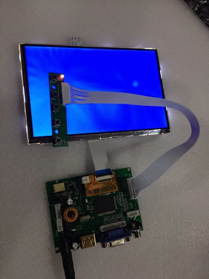 HSD070PWW1 Han krāsu 7 collu spilgti 1280X800 DIY LCD ekrāns, projekcijas ekrāns plāksnes materiāls Attēls 1