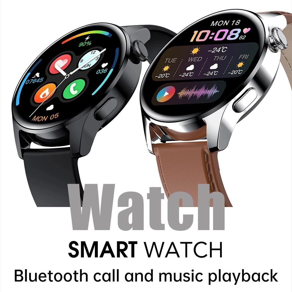 Ir 2021. Jaunu Bluetooth Zvanu Smart Skatīties Vīrieši ar skārienekrānu Mūzikas Vadības IP67 Waterproof sirdsdarbība Smartwatch Par Xiaomi Huawei Attēls 3