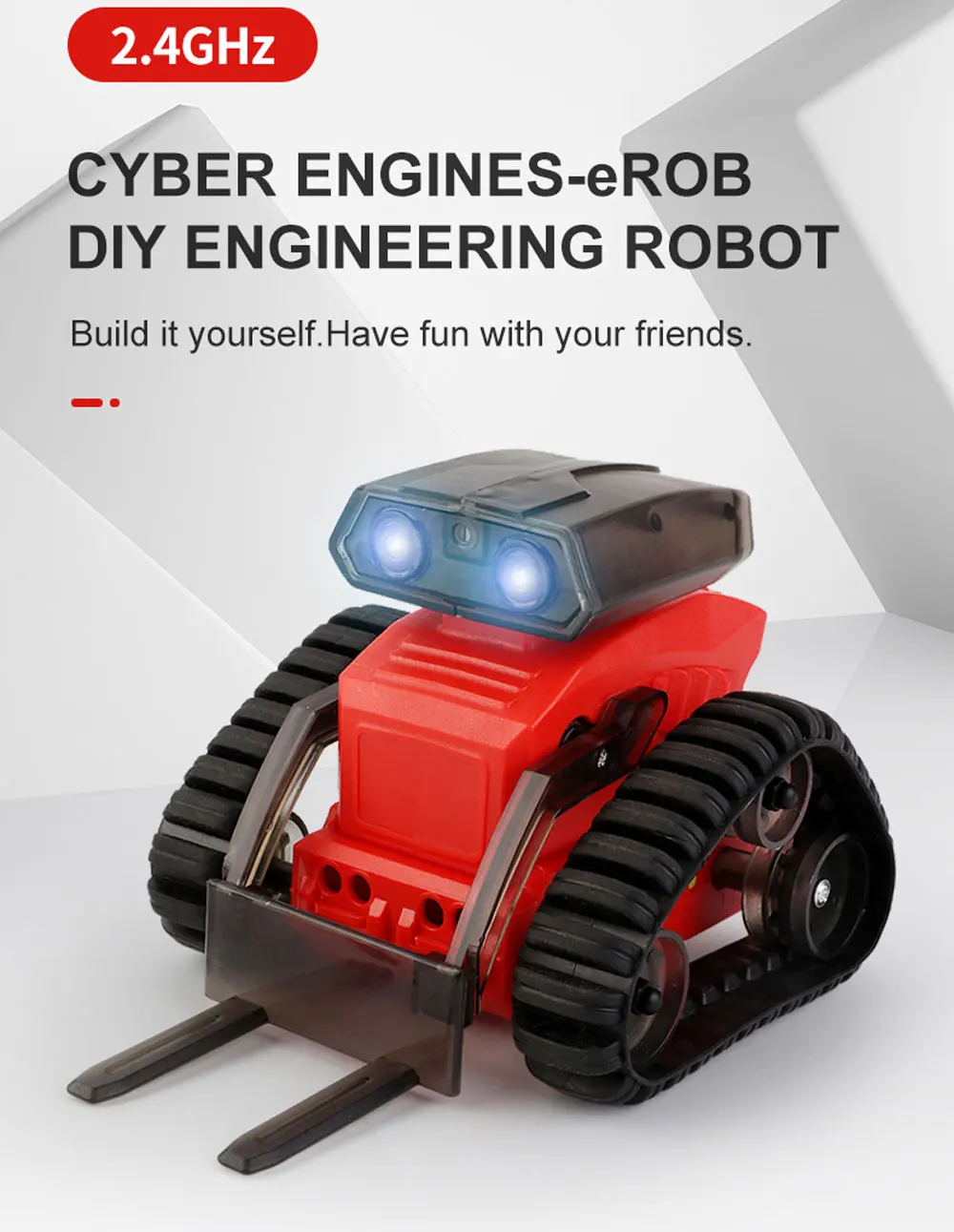 Ir 2021. Jaunākās Tālvadības Robotu Walli DIY KOMPLEKTS Bērniem Dāvanu Rotaļlietas, Multi-funkcionāla TĀLVADĪBAS DIY Robots Cyber Dzinēji Sērija e-Rob Attēls 2