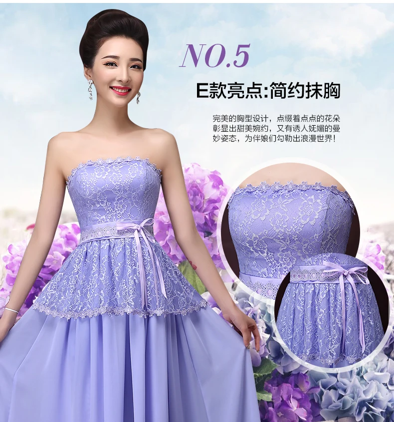 Ir 2021. jaunās līgavas kleita līgavas māsām, rīsi ilgi violeta kleita un jaka var pielāgot piegāde Attēls 2