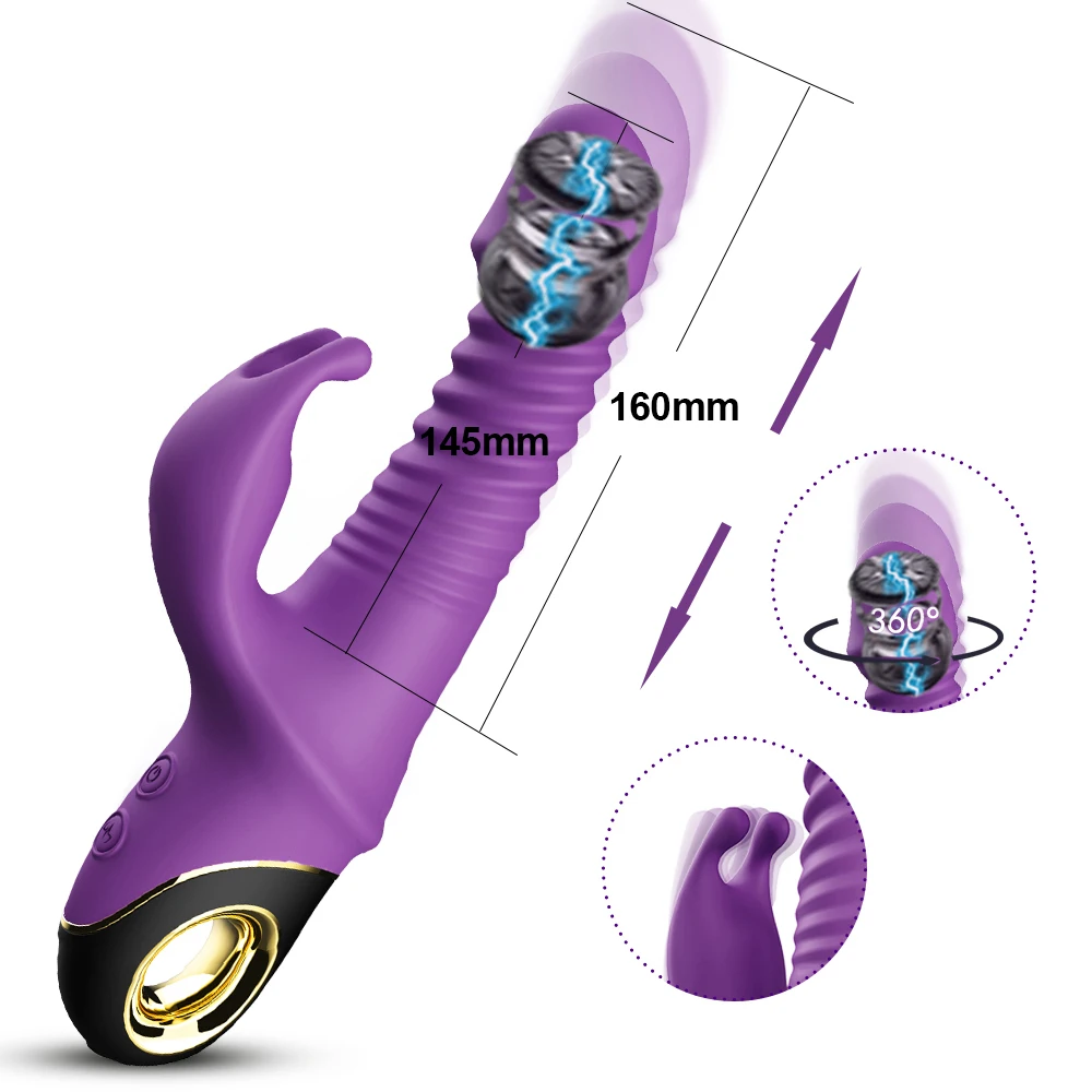 Ir 2021. Trušu Vibrators Automātiskā Teleskopiskie Rotācijas G-Spot Klitora Stimulators Sieviešu Masturbācija Seksa Rotaļlietas Sievietēm, Pieaugušajiem 18 Attēls 3