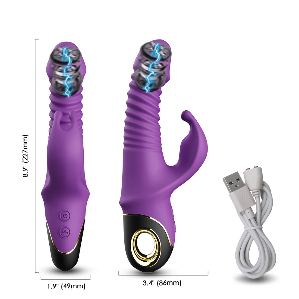 Ir 2021. Trušu Vibrators Automātiskā Teleskopiskie Rotācijas G-Spot Klitora Stimulators Sieviešu Masturbācija Seksa Rotaļlietas Sievietēm, Pieaugušajiem 18 Attēls 4