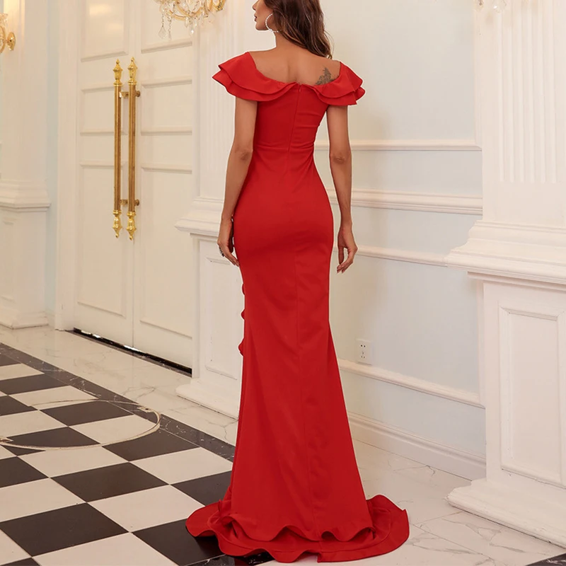 Ir 2021. Vintage Aukliņu Sarkanu Līgavas Kleitas Modes Pilna Garuma Halāti De Soire De Mariage Kāzu Svinības, Kāzu Balli Vestidos Attēls 4