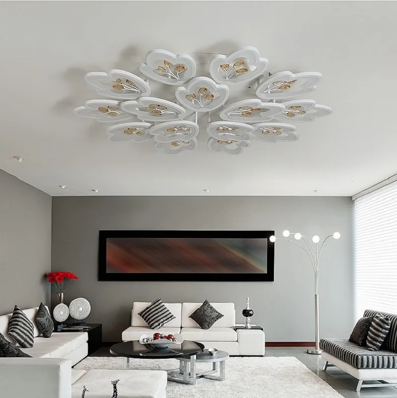 Jaunais LED Griestu gaismas Iekštelpu dzīvojamā istaba guļamistaba studiju ēdamistaba lampas apgaismojuma Tirdzniecības dekoratīvās Griestu lampas Attēls 2