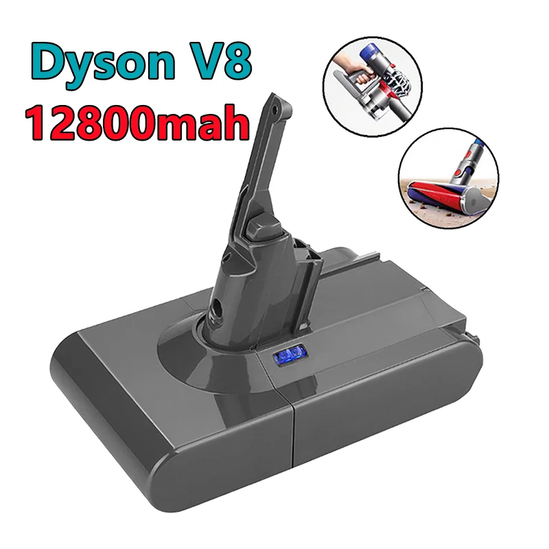 Jaunas oriģināls Dyson V8 12800mah 21.6 v akumulatoru dyson v8 absolūtais/gudrs/dzīvnieku li-ion putekļsūcējs uzlādējams akumulators Attēls 4