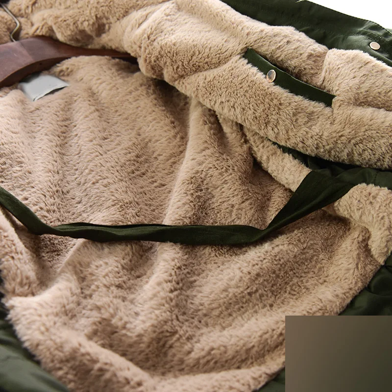 Jaunas ziemas militāro mēteļi sieviešu kokvilnas wadded kapuci jaka vidēja ilgi gadījuma parka biezums vilnas mētelis sniega sega outwear Attēls 3