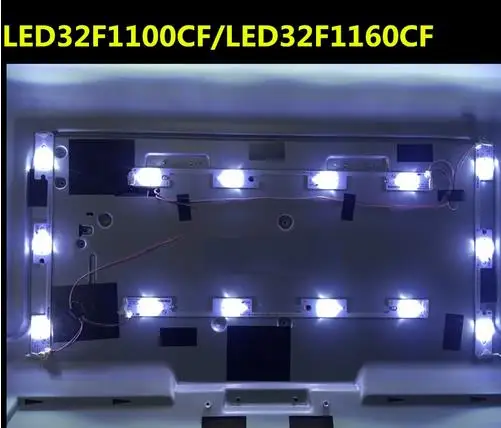 JAUNS 16 GAB(8X4 LED+8X3 Led) LED backlight bārs, KONKA LED32F1100CF 35019911 35019908 Attēls 3