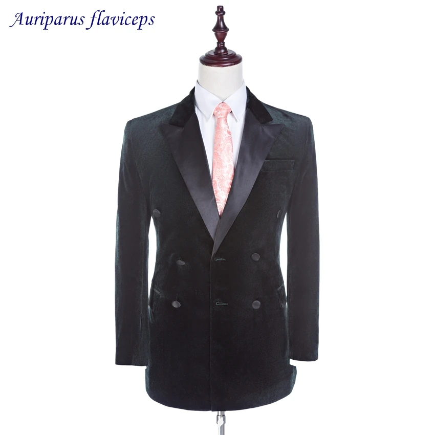 Jauns Dizains Samta Līgavainis Tuxedos Groomsman Uzvalks, Kāzu uzvalks Dubultā Krūtīm, Pasūtījuma izgatavotu 2020 Cilvēks Kostīmi (Jaka+bikses) Attēls 2