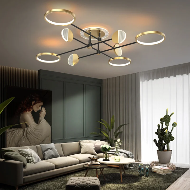 Jaunā stila dzīvojamā istaba lampas gaismas luksusa stila Ziemeļvalstu mūsdienu minimālisma lampu radošā zālē galvenie lukturi guļamistaba princese istabas lampas Attēls 2