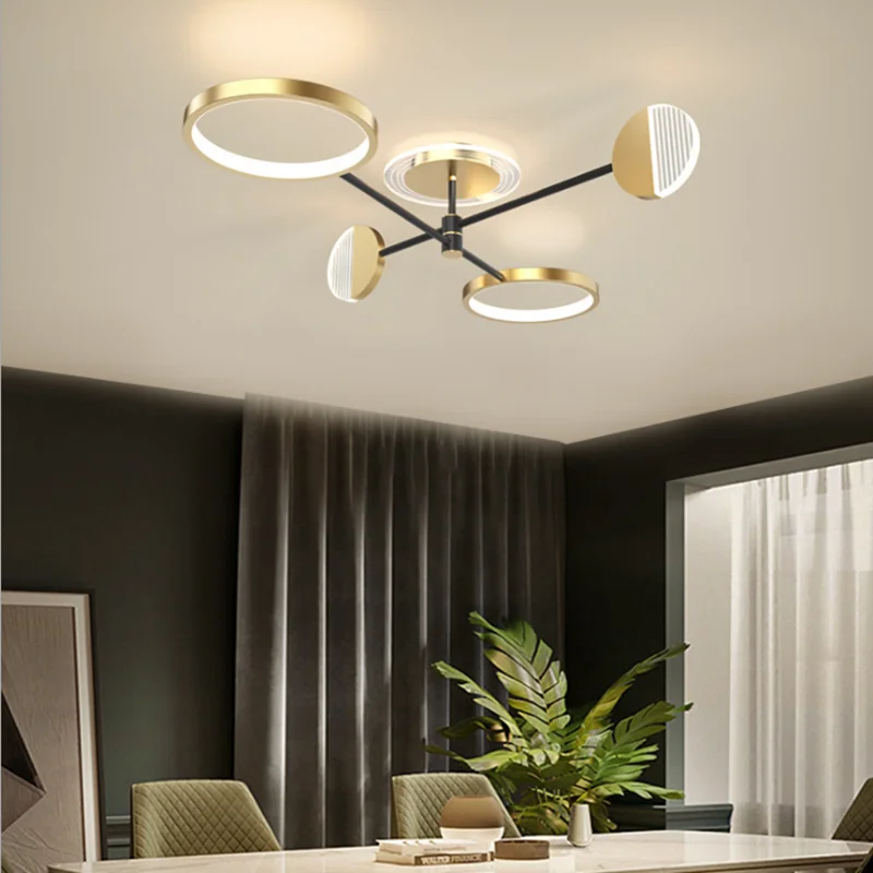 Jaunā stila dzīvojamā istaba lampas gaismas luksusa stila Ziemeļvalstu mūsdienu minimālisma lampu radošā zālē galvenie lukturi guļamistaba princese istabas lampas Attēls 4