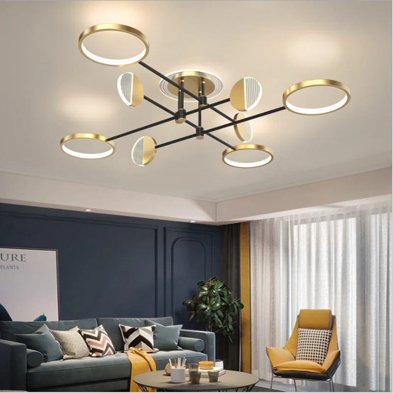 Jaunā stila dzīvojamā istaba lampas gaismas luksusa stila Ziemeļvalstu mūsdienu minimālisma lampu radošā zālē galvenie lukturi guļamistaba princese istabas lampas Attēls 5