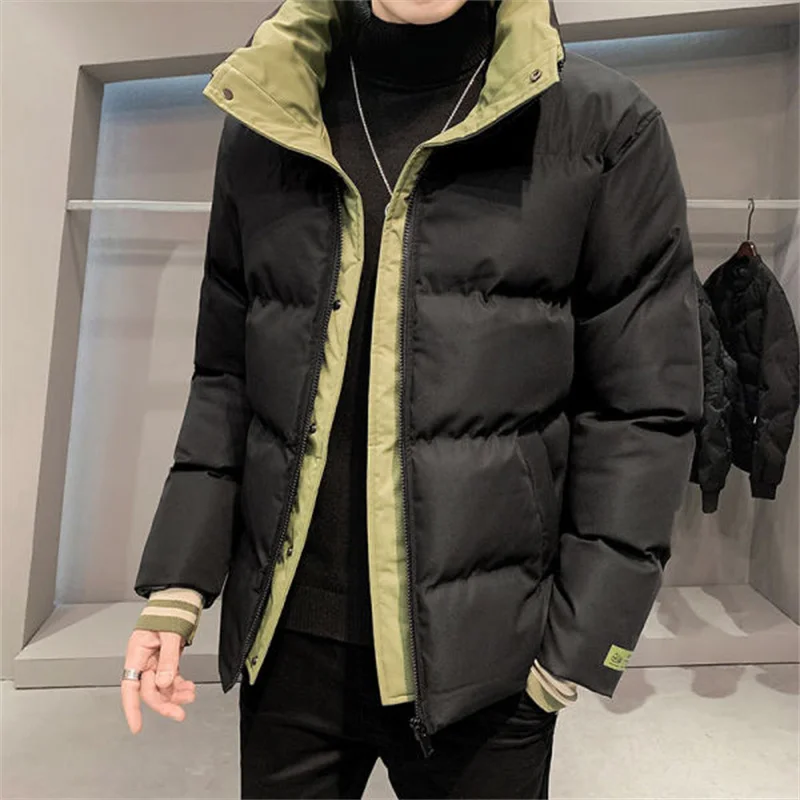 Jaunāko Japāņu kokvilnas-polsterēta jaka, vīriešu, rudens, ziemas jakas tendence sabiezējumu uz leju, polsterēta jaka Instrumenti polsterēta jaka Attēls 5