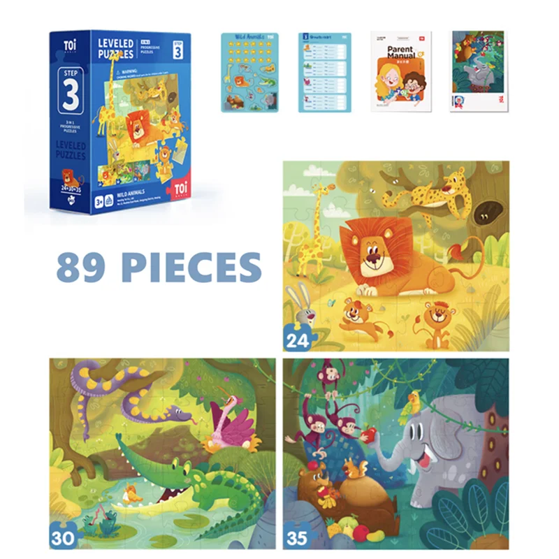 Jaunākās Liela Izmēra 1-8 Vecuma Izglītības 3D Puzzle Bērnu Rotaļlietu Klāt Meitenes Dzimšanas diena, Ziemassvētku Dāvanas Bērniem galda Spēle Attēls 3