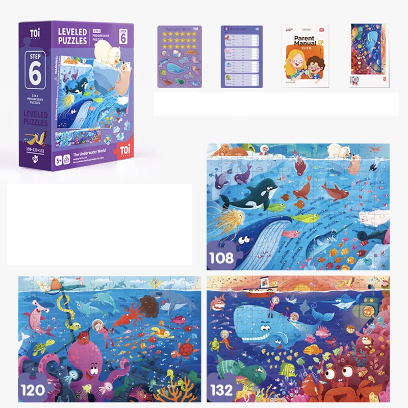 Jaunākās Liela Izmēra 1-8 Vecuma Izglītības 3D Puzzle Bērnu Rotaļlietu Klāt Meitenes Dzimšanas diena, Ziemassvētku Dāvanas Bērniem galda Spēle Attēls 5