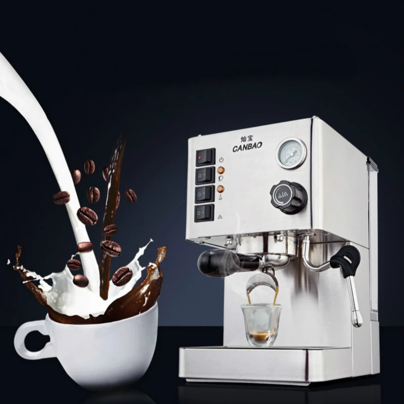 JRM0220 Sadzīves Kafijas Automāts Pusautomātiskā itāļu Kafijas automāts Espresso Tvaika Kafijas automāts 15Bar 1350W sadzīves Tehnika Attēls 4