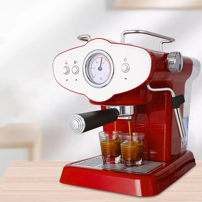 Kafijas Automāts Espresso Kafijas Mašīnu, Elektriskās Kafijas Dzirnaviņas Mazā Sadzīves Daļēji Automātisks Kafijas Automāts CRM3017 1100W Attēls 3
