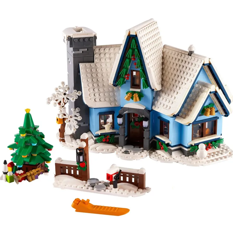 KM Draugiem dzīvoklis modeļa veidošanas bloku Santa Claus celtniecības bloku rotaļlietas bērnu dāvanu 10292 21319 10293 10267 Attēls 3