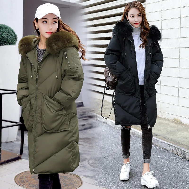 Kokvilnas polsterējumu Steidzās Rāvējslēdzēju Drēbes Meitenēm Ilgi Fonda 2019 Ziemas Jaunus Smago Seta Rezultātā korejiešu Viegli Būs Overknee Sabiezējums Kokvilnas Attēls 1