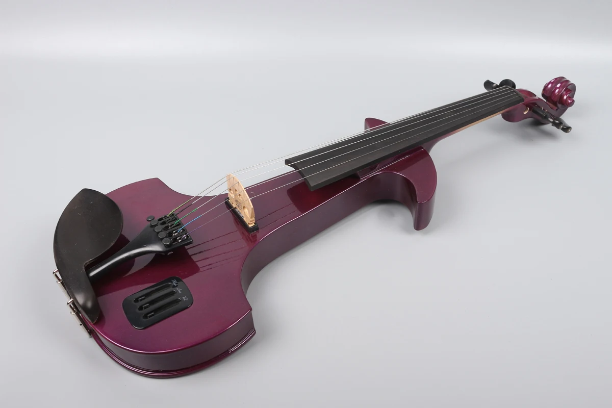 Kvalitātes elektroniskās vijoles MP3 6.5 liela ligzda austiņām akumulatora purpura 6 Attēls 3