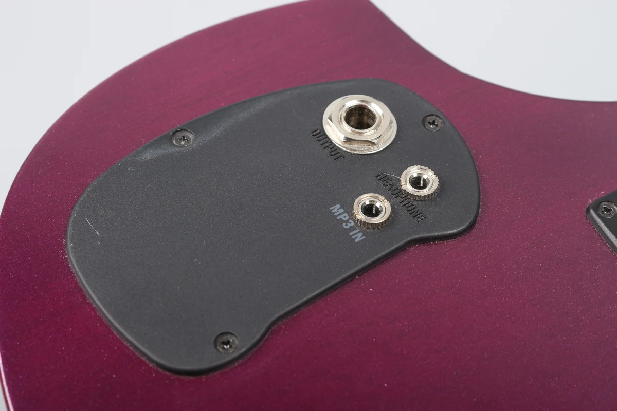 Kvalitātes elektroniskās vijoles MP3 6.5 liela ligzda austiņām akumulatora purpura 6 Attēls 4