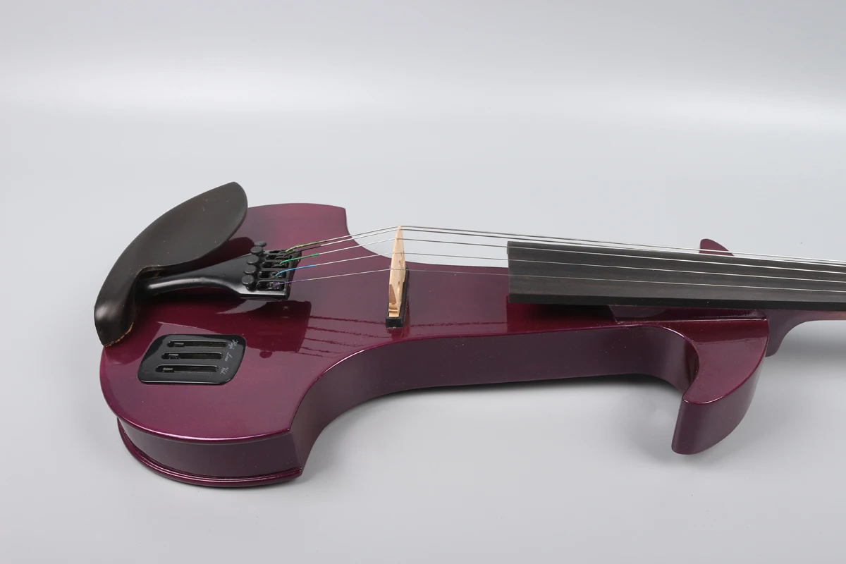 Kvalitātes elektroniskās vijoles MP3 6.5 liela ligzda austiņām akumulatora purpura 6 Attēls 5