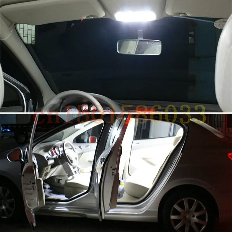 LED Interjera Automašīnas Gaismas Mercedes-Benz E klases w212 istabas dome kartes nolasīšana kāju durvju lampas bez kļūdām 18pc Attēls 2