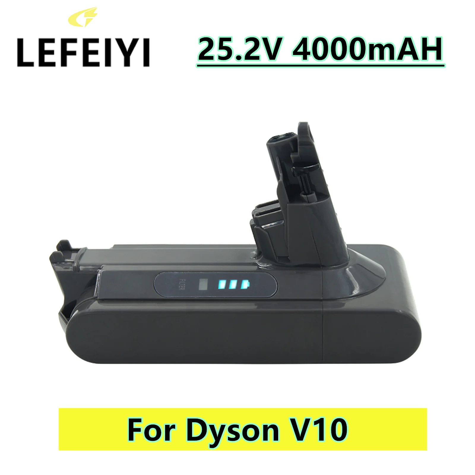 LEFEIYI 4000mAh 100Wh Rezerves akumulatoru Dyson V10 Absolūtā V10 Pūkains ciklona V10 SV12 putekļsūcējs Akumulators Attēls 3