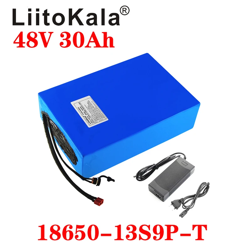 LiitoKala 48V 30ah 18650 13S9P Elektrisko Velosipēdu Akumulatora 48V 30AH 1000W Litija Akumulators Iebūvēts 20A BMS Elektrisko Velosipēdu Motoru XT6 Attēls 5