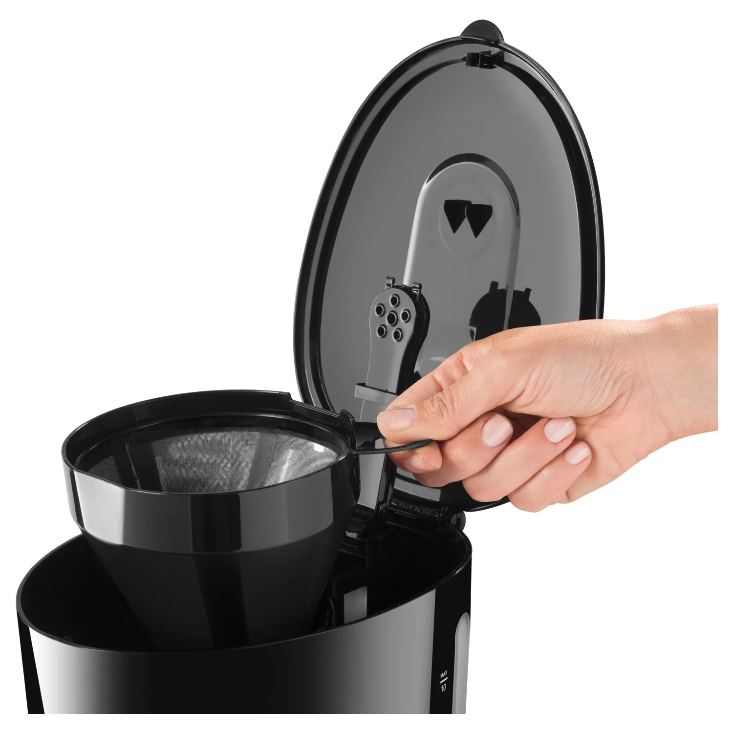 Mana vēlme AR3046 Brewtime Filtra Kafijas Automāts-Black Kvalitātes Estētisku Dizainu Virtuvē Uitable Gardas Kafijas Deneyimi Attēls 4