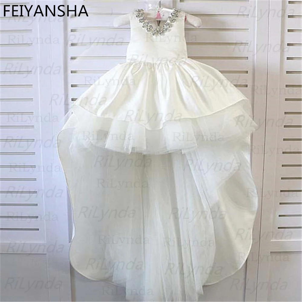Meitenes kleita jauns salds princese kleita baby kids meitenes apģērbu, kāzu, banketu kleitu bērnu apģērbu kristāla dimants Attēls 2