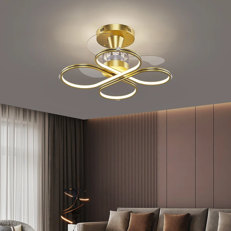 Mūsdienu LED Griestu Ventilators ar Gaismas Dzīvojamā istaba, guļamistabas interjers LED Griestu ventilators, lampas, apgaismes armatūru mājas griestu ventilatori Attēls 3