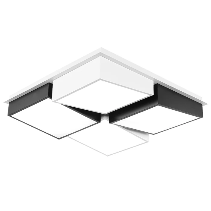 Mūsdienu Vienkāršu Led Akrila griestu lampas Ģeometrija taisnstūra Balta/Melna Krāsa dzīvojamā istaba guļamistaba home Gaismas Armatūra Attēls 4