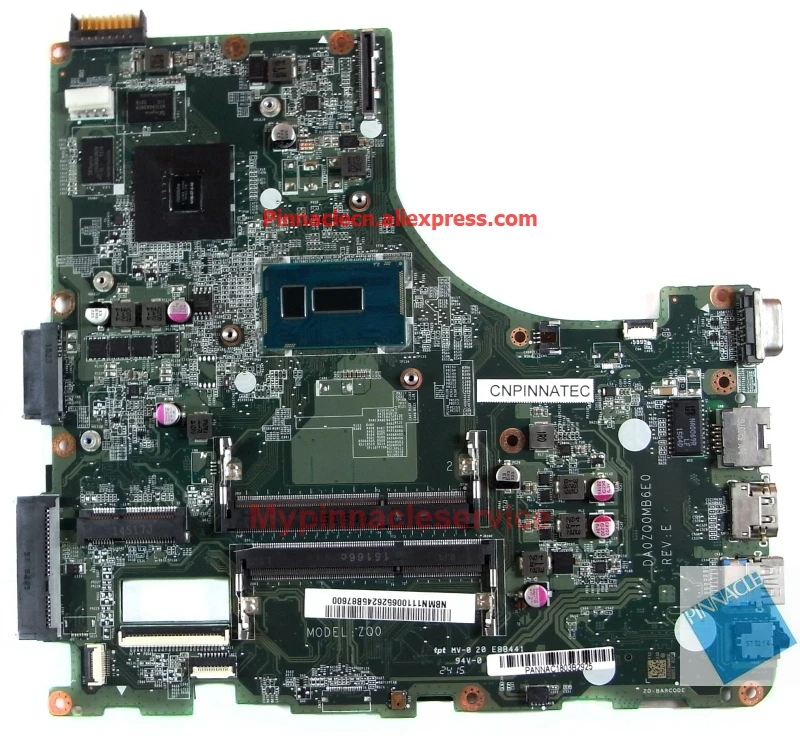 NBMN111006 Pentium 3558U Mātesplati par Acer Aspire E5-471G V3-472 TravelMate P246-M DA0ZQ0MB6E0 Attēls 1